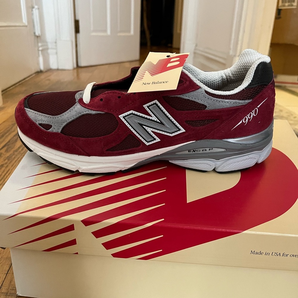 Scarlet New Balance 990